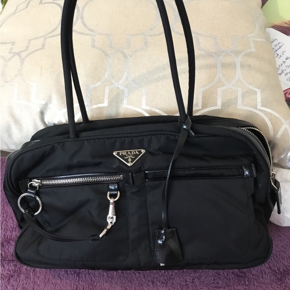 Authentic Vintage Prada Italy Shoulder Bag & Vintage Black Leather Prada Wallet - Picture 3 of 12